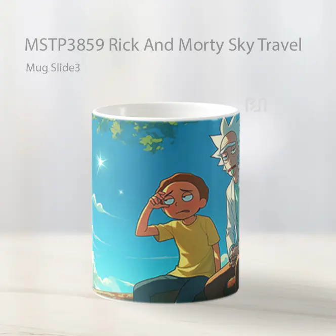 Rick And Morty Sky Travel Mug Gelas Keramik MSTP3859 - All-side / Desain