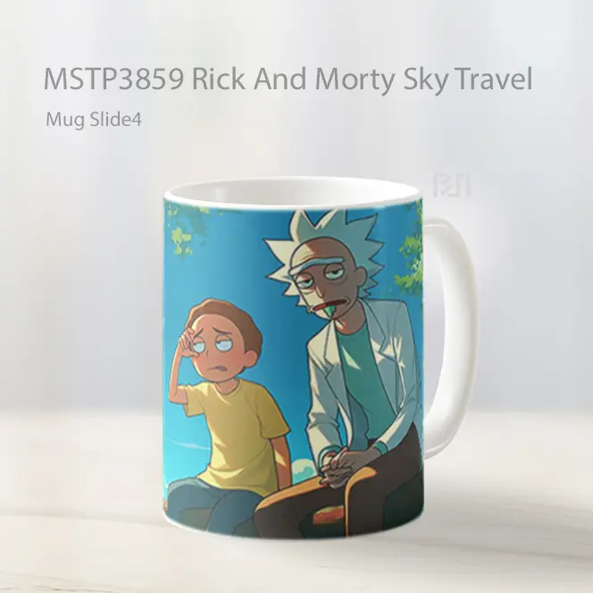 Rick And Morty Sky Travel Mug Gelas Keramik MSTP3859