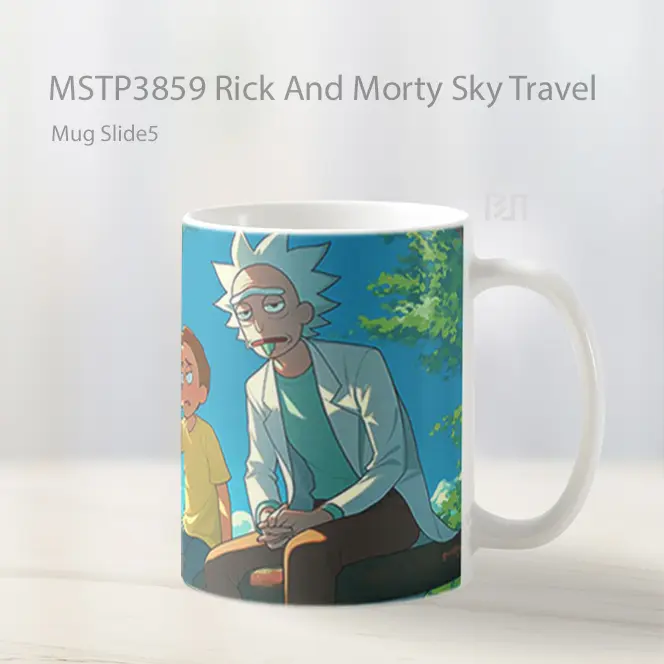 Rick And Morty Sky Travel Mug Gelas Keramik MSTP3859 - All-side / Desain