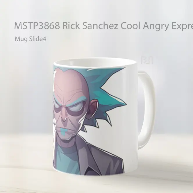 Rick Sanchez Cool Angry Expression Mug Gelas Keramik MSTP3868