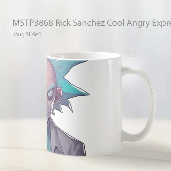 Rick Sanchez Cool Angry Expression Mug Gelas Keramik MSTP3868 - All-side / Desain
