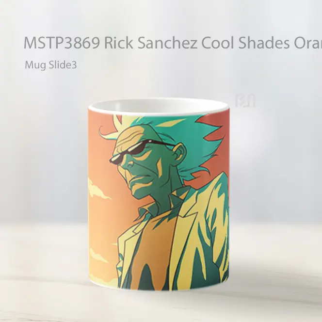 Rick Sanchez Cool Shades Orange Sky Mug Gelas Keramik MSTP3869 - All-side / Desain