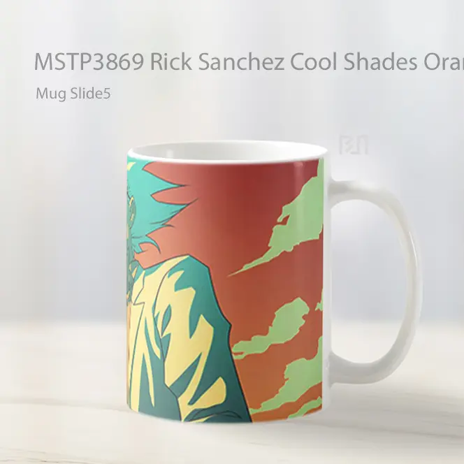 Rick Sanchez Cool Shades Orange Sky Mug Gelas Keramik MSTP3869 - All-side / Desain