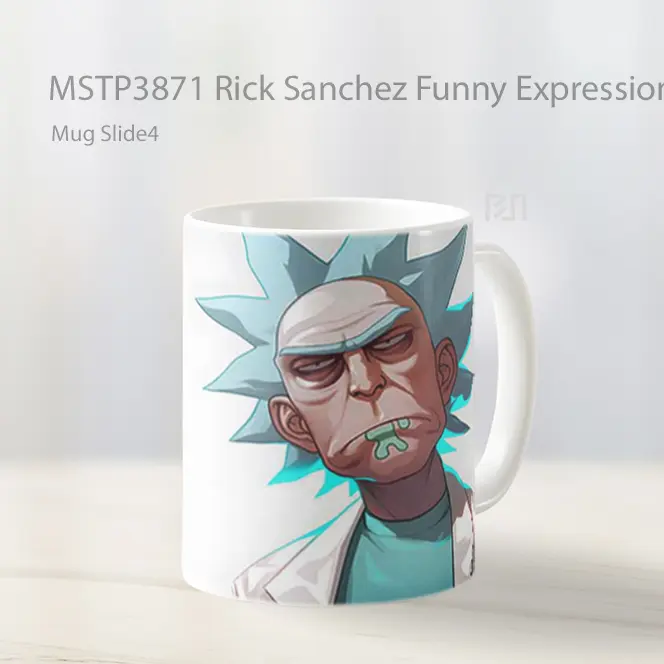 Rick Sanchez Funny Expression Mug Gelas Keramik MSTP3871