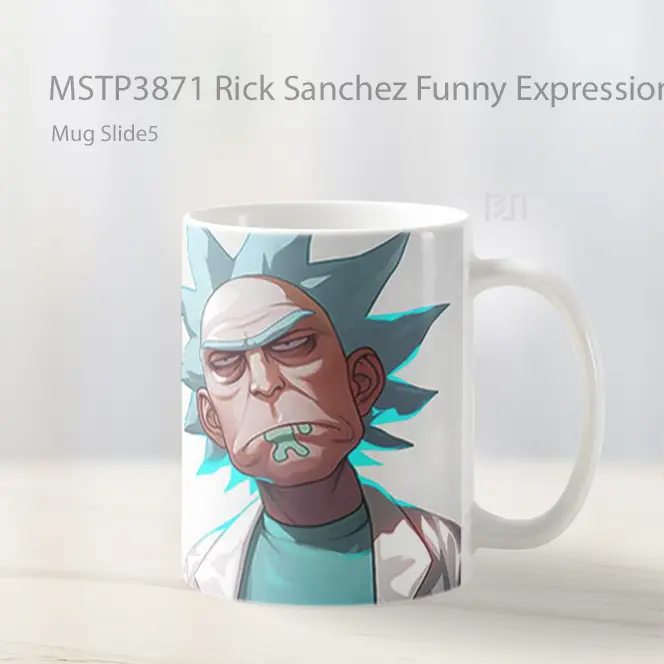 Rick Sanchez Funny Expression Mug Gelas Keramik MSTP3871 - All-side / Desain