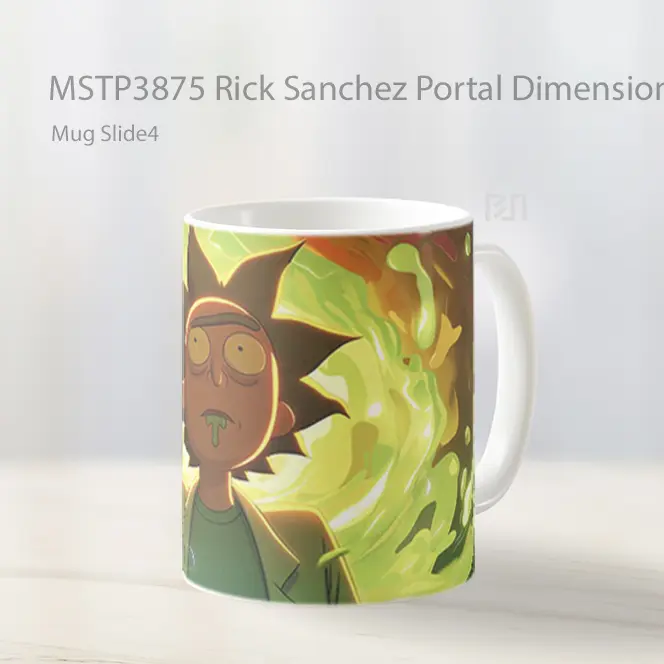 Rick Sanchez Portal Dimension Mug Gelas Keramik MSTP3875