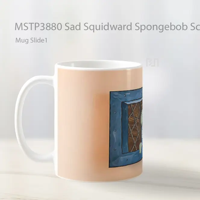 Sad Squidward Spongebob Scene Mug Gelas Keramik MSTP3880 - All-side / Desain
