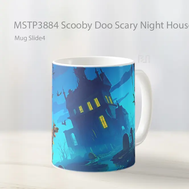 Scooby Doo Scary Night House Mug Gelas Keramik MSTP3884
