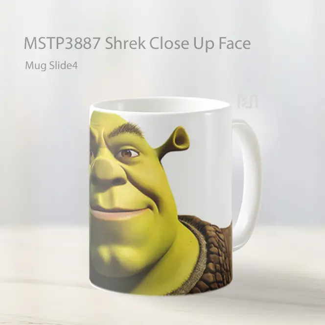 Shrek Close Up Face Mug Gelas Keramik MSTP3887