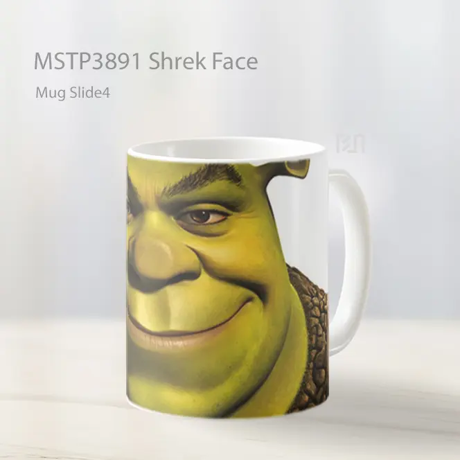 Shrek Face Mug Gelas Keramik MSTP3891