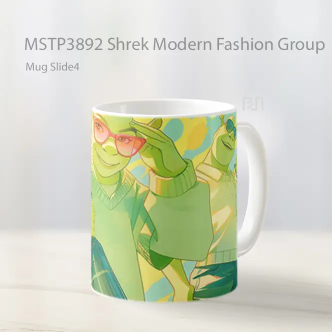 Shrek Modern Fashion Group Mug Gelas Keramik MSTP3892
