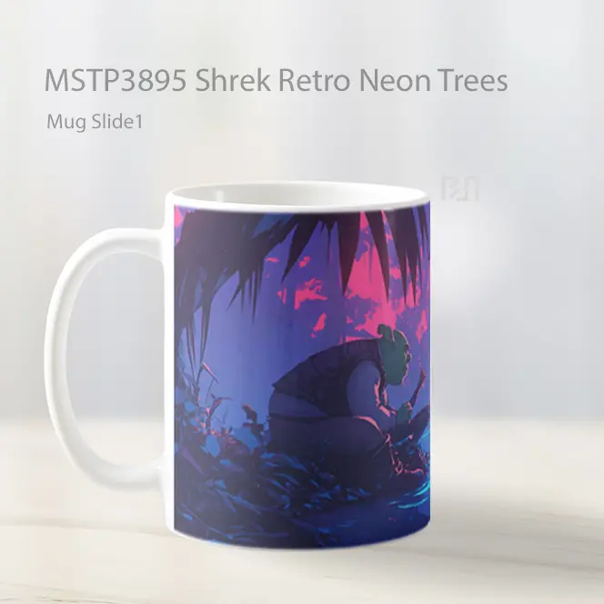 Shrek Retro Neon Trees Mug Gelas Keramik MSTP3895 - All-side / Desain