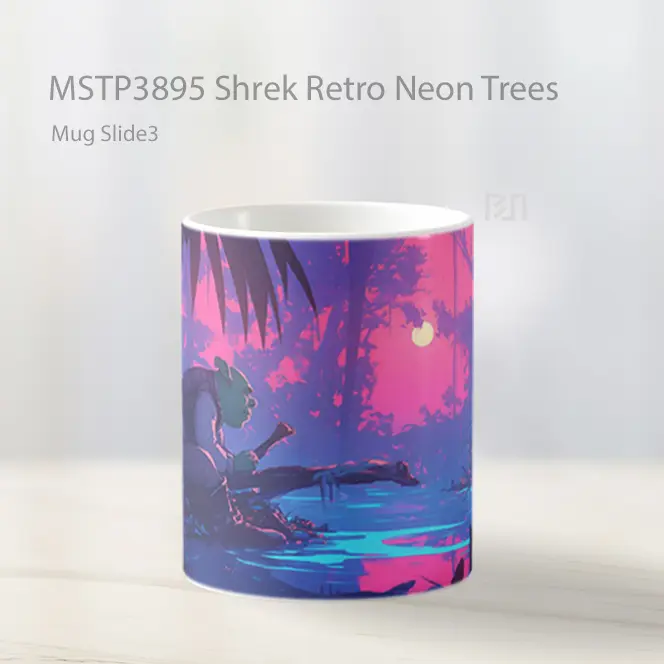 Shrek Retro Neon Trees Mug Gelas Keramik MSTP3895 - All-side / Desain
