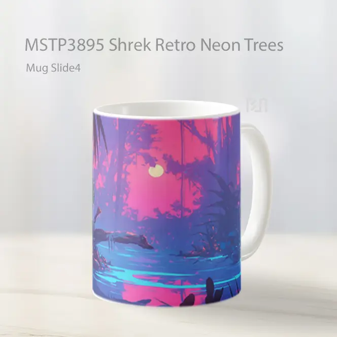 Shrek Retro Neon Trees Mug Gelas Keramik MSTP3895
