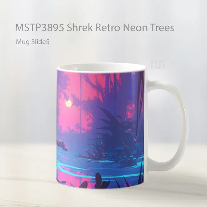 Shrek Retro Neon Trees Mug Gelas Keramik MSTP3895 - All-side / Desain