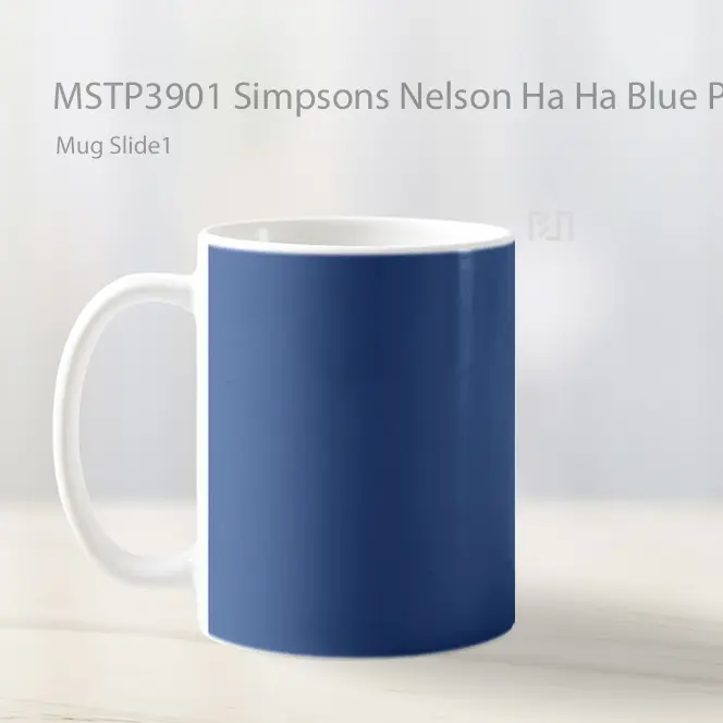 Simpsons Nelson Ha Ha Blue Pixel Mug Gelas Keramik MSTP3901 - All-side / Desain