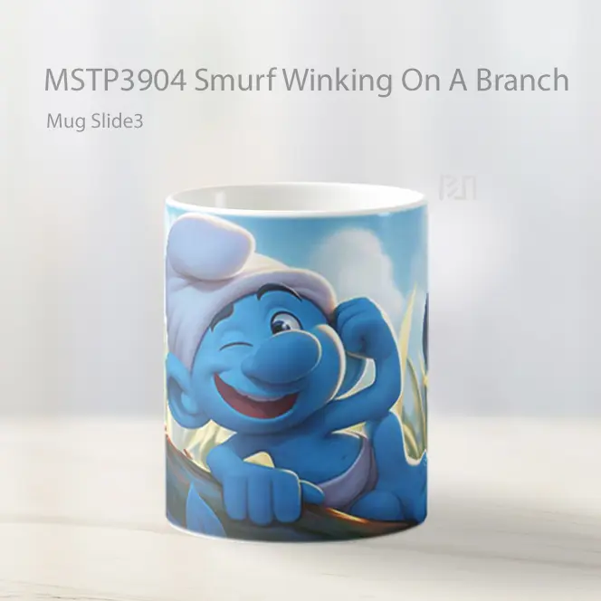 Smurf Winking On A Branch Mug Gelas Keramik MSTP3904 - All-side / Desain