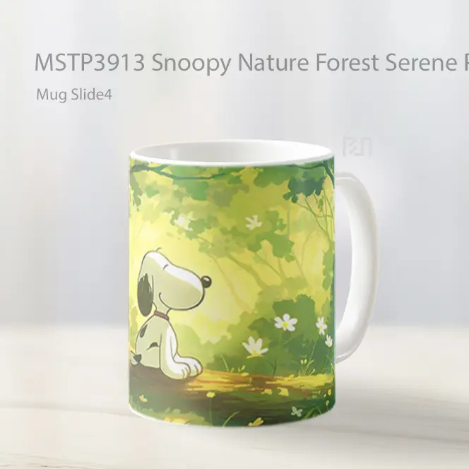 Snoopy Nature Forest Serene Pc Mug Gelas Keramik MSTP3913