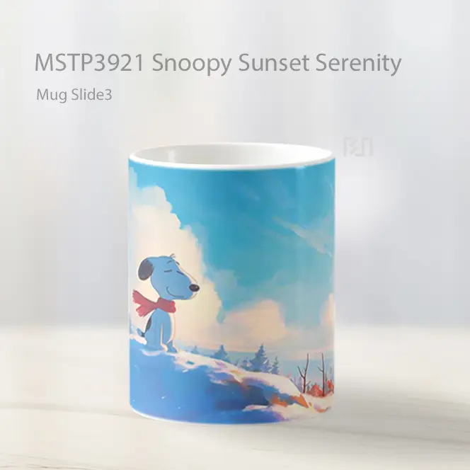 Snoopy Sunset Serenity Mug Gelas Keramik MSTP3921 - All-side / Desain