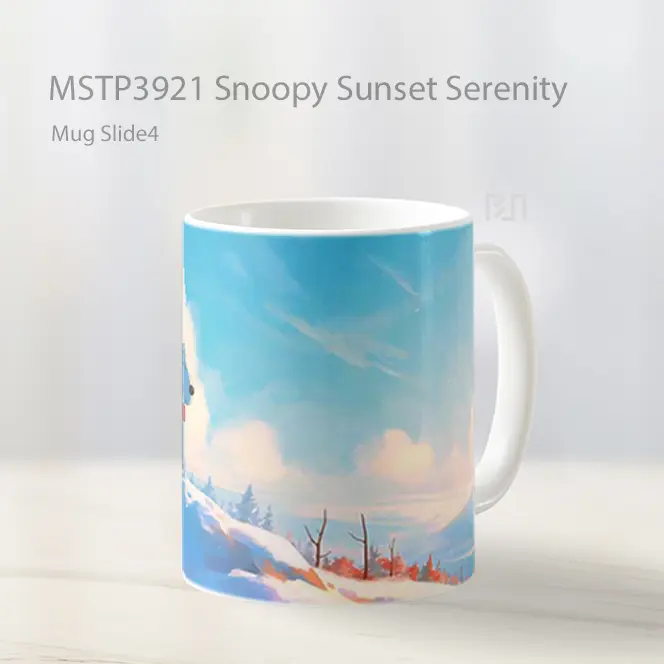 Snoopy Sunset Serenity Mug Gelas Keramik MSTP3921