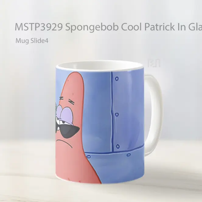Spongebob Cool Patrick In Glasses Mug Gelas Keramik MSTP3929