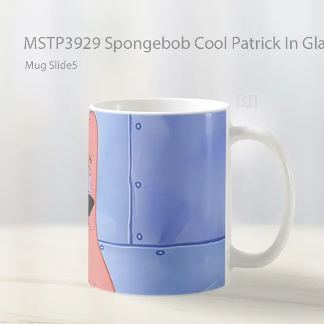 Spongebob Cool Patrick In Glasses Mug Gelas Keramik MSTP3929 - All-side / Desain