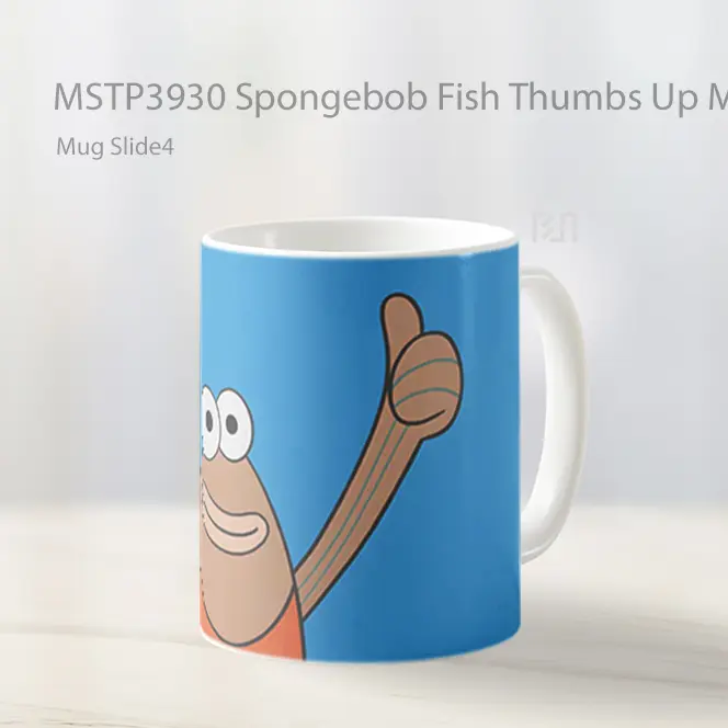 Spongebob Fish Thumbs Up Meme Mug Gelas Keramik MSTP3930