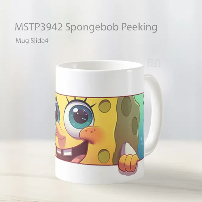 Spongebob Peeking Mug Gelas Keramik MSTP3942