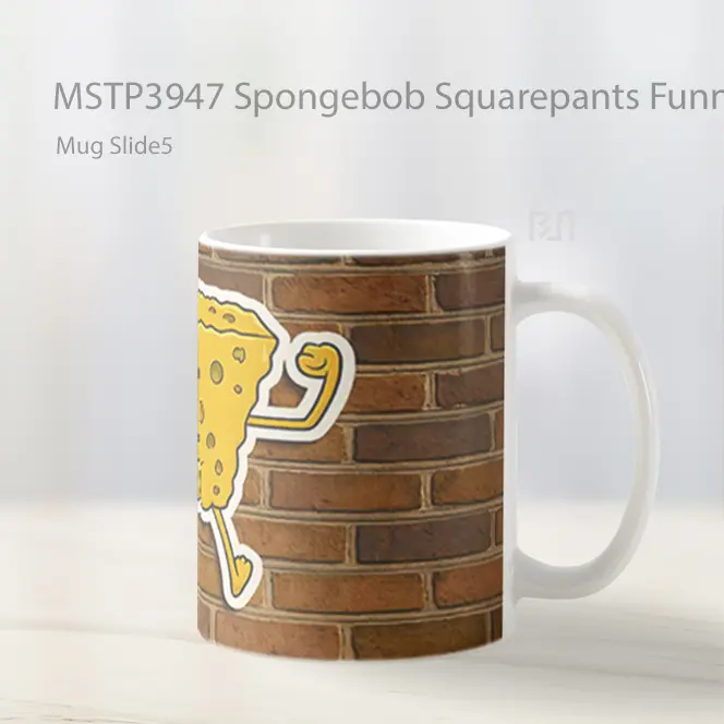 Spongebob Squarepants Funny Flex Mug Gelas Keramik MSTP3947 - All-side / Desain