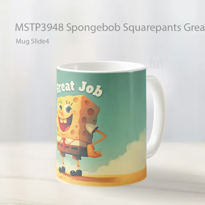 Spongebob Squarepants Great Job Mug Gelas Keramik MSTP3948