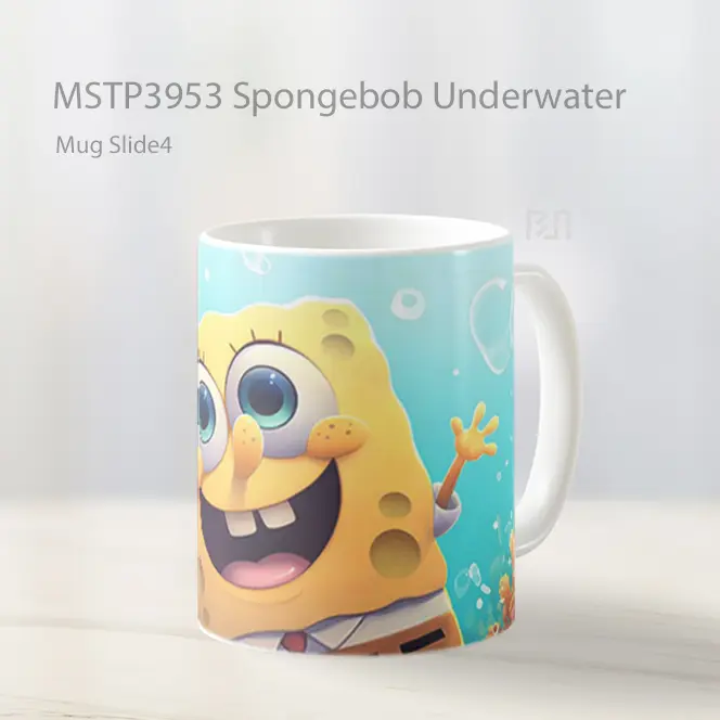 Spongebob Underwater Mug Gelas Keramik MSTP3953