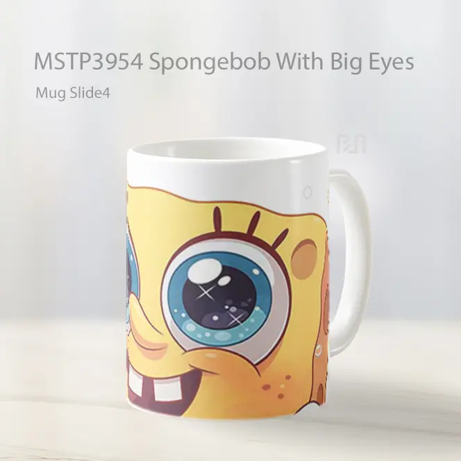 Spongebob With Big Eyes Mug Gelas Keramik MSTP3954
