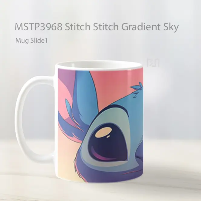 Stitch Stitch Gradient Sky Mug Gelas Keramik MSTP3968 - All-side / Desain