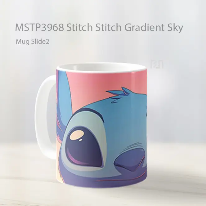 Stitch Stitch Gradient Sky Mug Gelas Keramik MSTP3968 - All-side / Desain