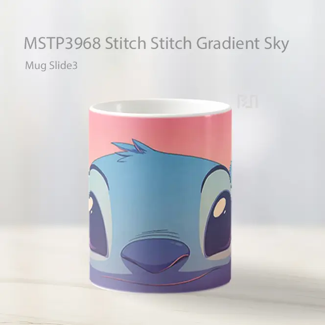 Stitch Stitch Gradient Sky Mug Gelas Keramik MSTP3968 - All-side / Desain