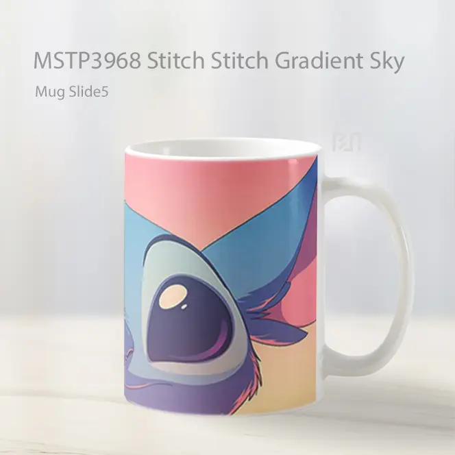 Stitch Stitch Gradient Sky Mug Gelas Keramik MSTP3968 - All-side / Desain
