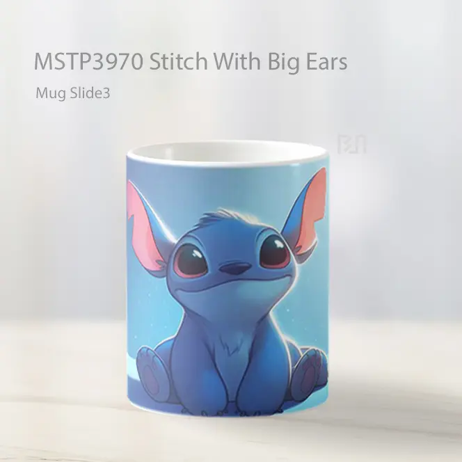 Stitch With Big Ears Mug Gelas Keramik MSTP3970 - All-side / Desain