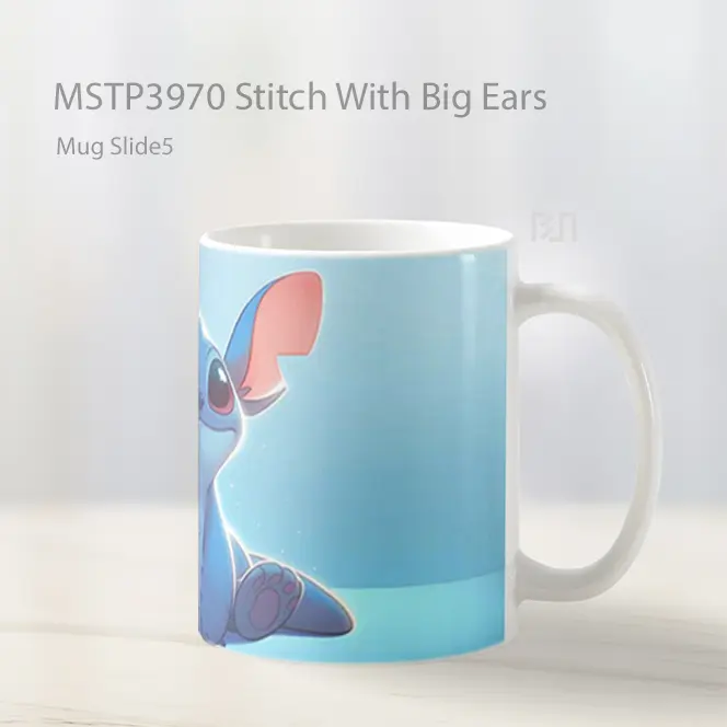 Stitch With Big Ears Mug Gelas Keramik MSTP3970 - All-side / Desain