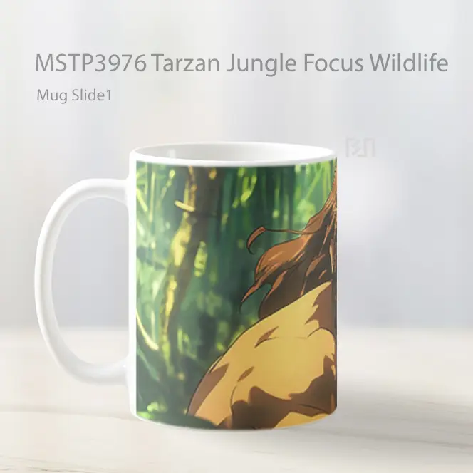 Tarzan Jungle Focus Wildlife Mug Gelas Keramik MSTP3976 - All-side / Desain