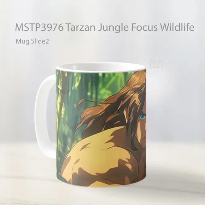 Tarzan Jungle Focus Wildlife Mug Gelas Keramik MSTP3976 - All-side / Desain