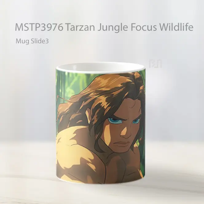 Tarzan Jungle Focus Wildlife Mug Gelas Keramik MSTP3976 - All-side / Desain