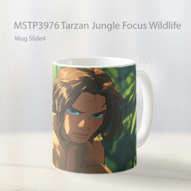 Tarzan Jungle Focus Wildlife Mug Gelas Keramik MSTP3976