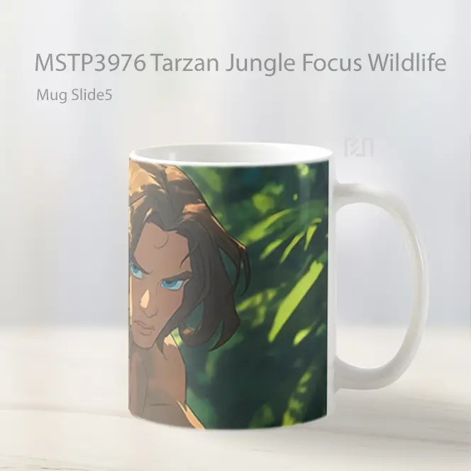 Tarzan Jungle Focus Wildlife Mug Gelas Keramik MSTP3976 - All-side / Desain