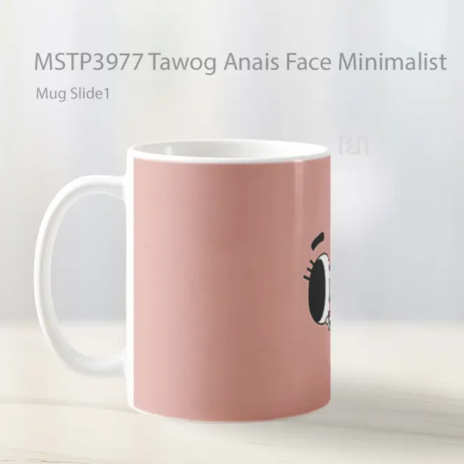 Tawog Anais Face Minimalist Mug Gelas Keramik MSTP3977 - All-side / Desain