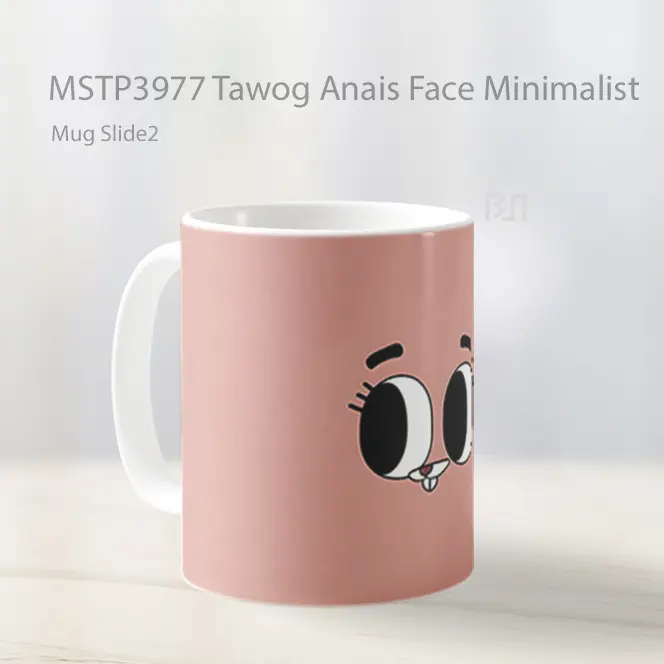 Tawog Anais Face Minimalist Mug Gelas Keramik MSTP3977 - All-side / Desain