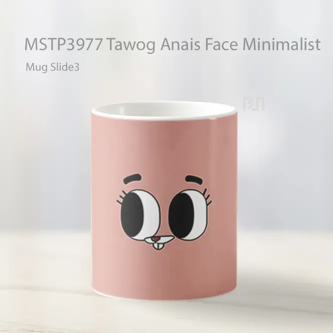 Tawog Anais Face Minimalist Mug Gelas Keramik MSTP3977 - All-side / Desain