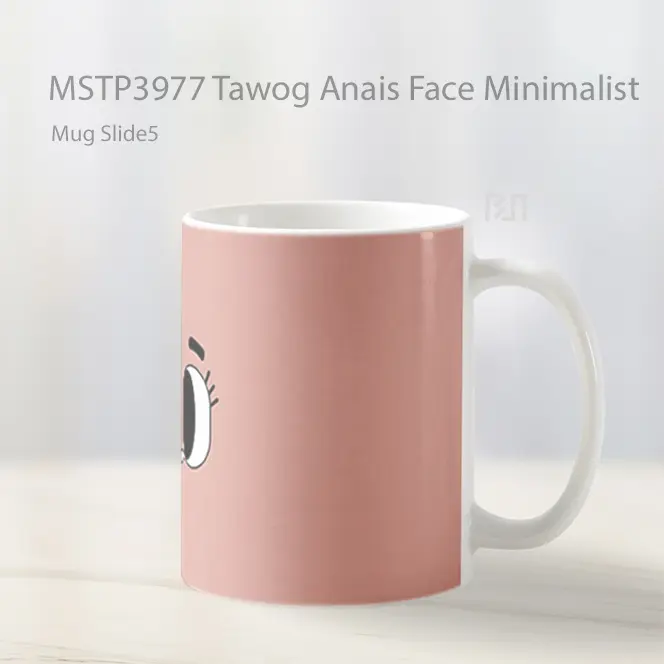 Tawog Anais Face Minimalist Mug Gelas Keramik MSTP3977 - All-side / Desain