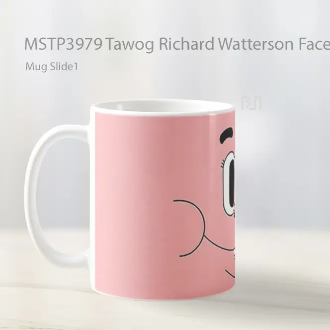 Tawog Richard Watterson Face Mug Gelas Keramik MSTP3979 - All-side / Desain