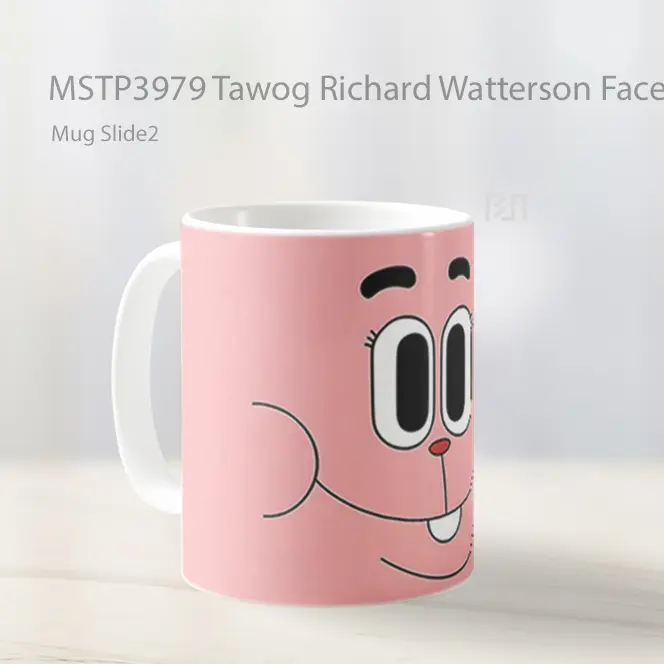 Tawog Richard Watterson Face Mug Gelas Keramik MSTP3979 - All-side / Desain
