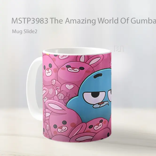 The Amazing World Of Gumball Bunnies Mug Gelas Keramik MSTP3983 - All-side / Desain